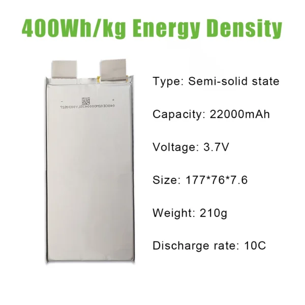 400wh/kg solid state battery