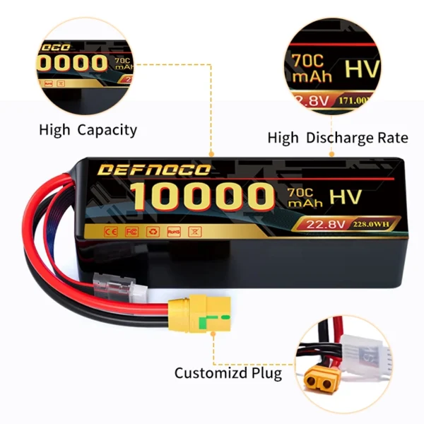 10000MAH 22.8V HV 1 拷贝 10000mAh HV drone battery