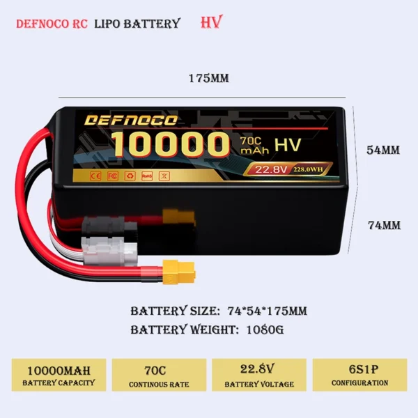 10000MAH 22.8V 高压 拷贝 10000mAh HV drone battery