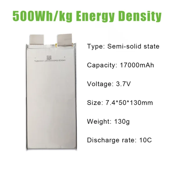 500wh/kg drone battery